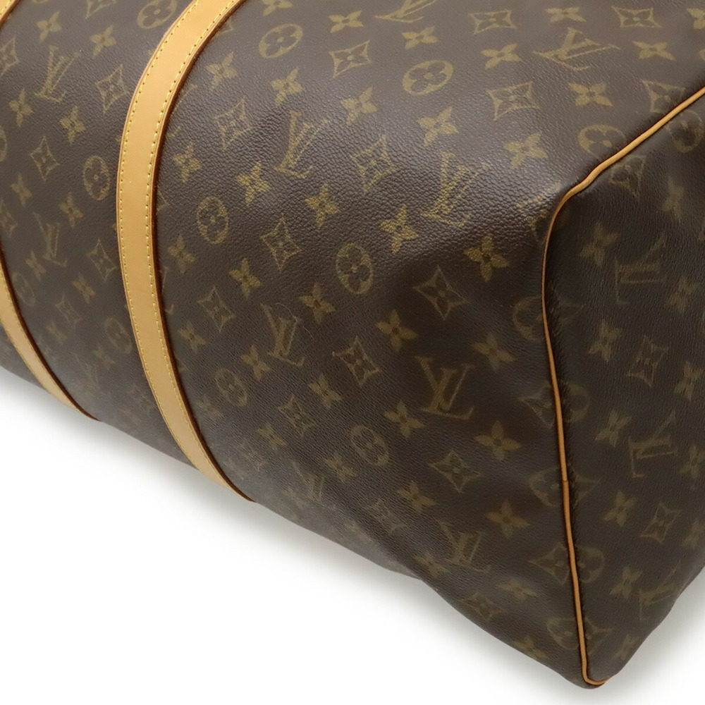 LOUIS VUITTON Brown Monogram Keepall 55 Boston Bag - Picture 4 of 9